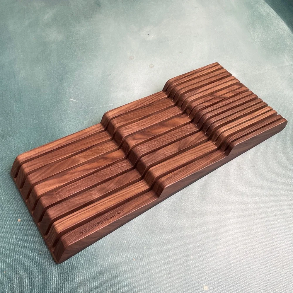 Williams Sonoma Wood In Drawer Knife Organizer